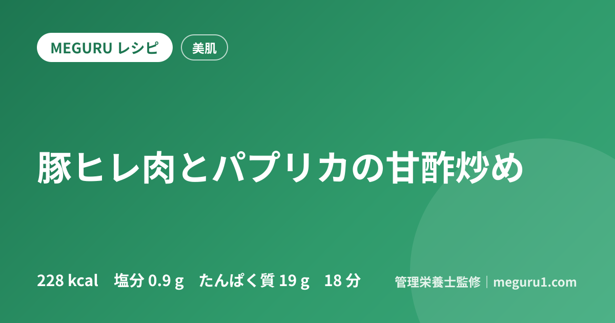 豚ヒレ肉とパプリカの甘酢炒め
