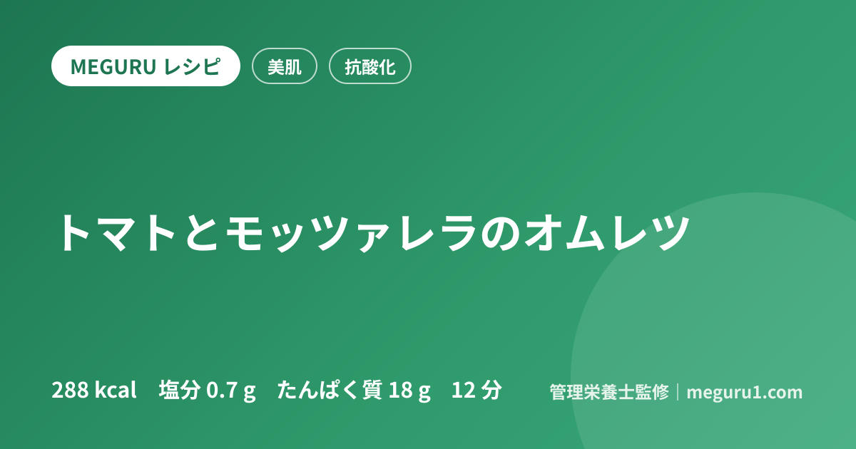 トマトとモッツァレラのオムレツ
