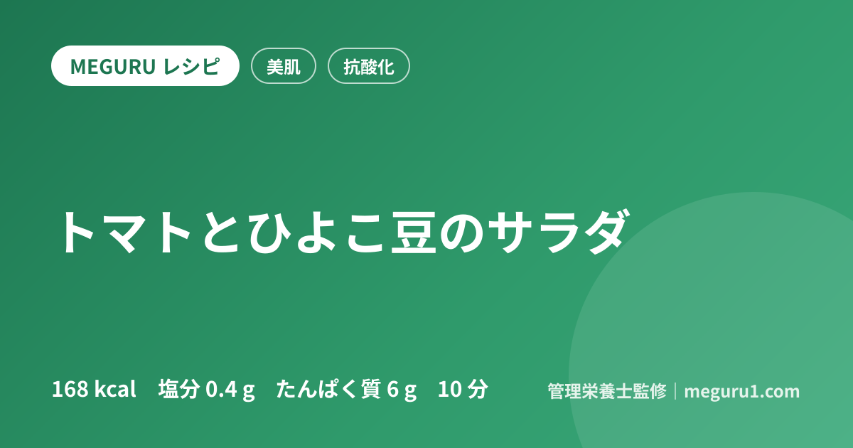 トマトとひよこ豆のサラダ